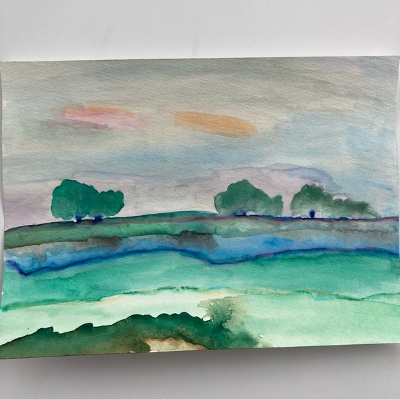 Landscape Watercolor Painting - Picture 2 of 2